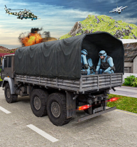 Army Machine Transporter Truck